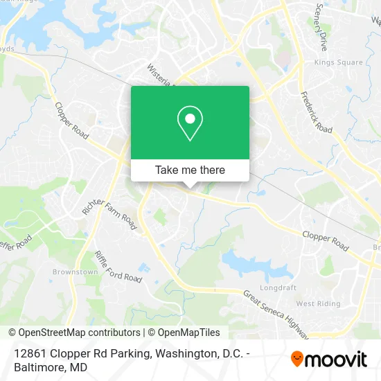 12861 Clopper Rd Parking map
