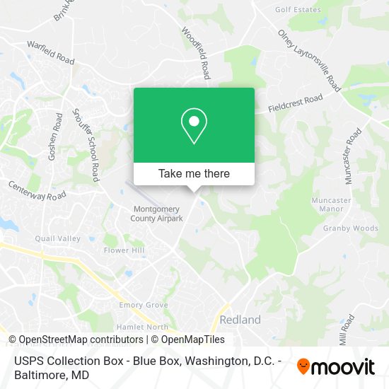 USPS Collection Box - Blue Box map