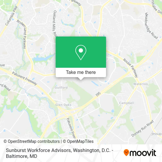 Sunburst Workforce Advisors map