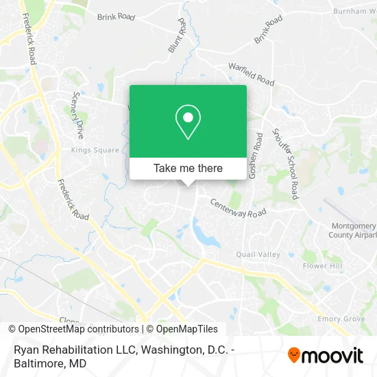 Mapa de Ryan Rehabilitation LLC