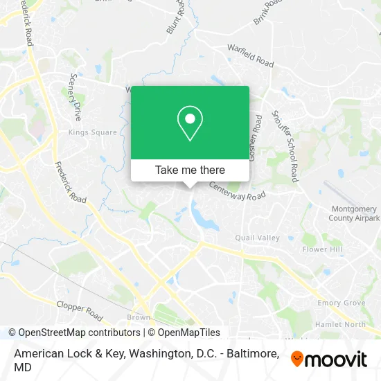 Mapa de American Lock & Key