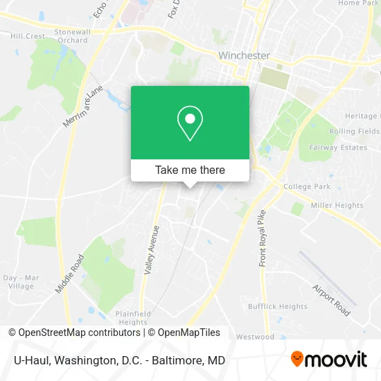 U-Haul map