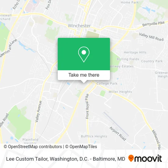 Lee Custom Tailor map