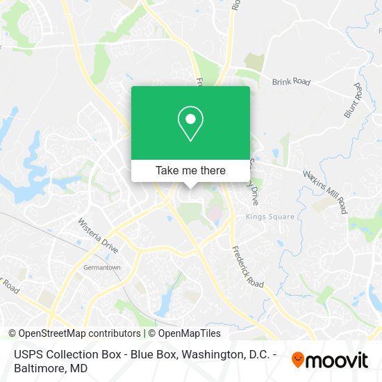 USPS Collection Box - Blue Box map