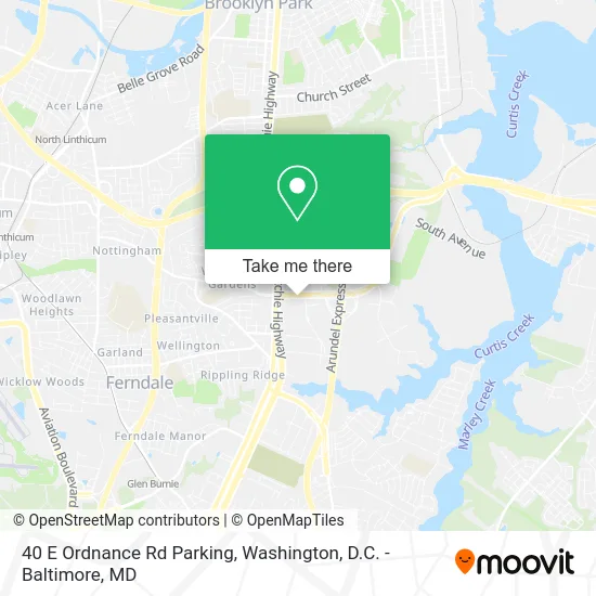 40 E Ordnance Rd Parking map
