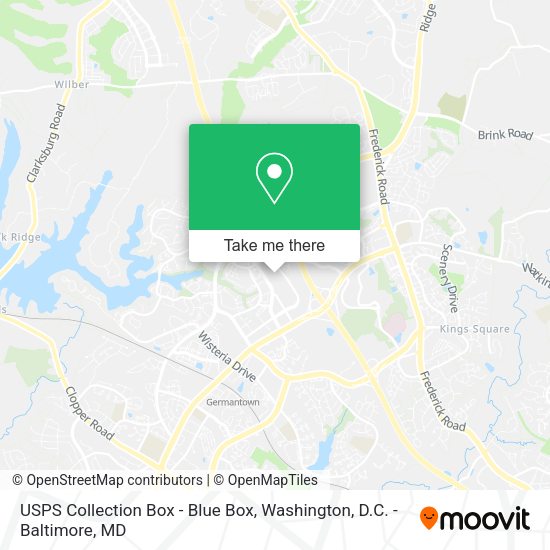 USPS Collection Box - Blue Box map