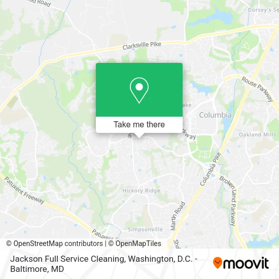 Mapa de Jackson Full Service Cleaning