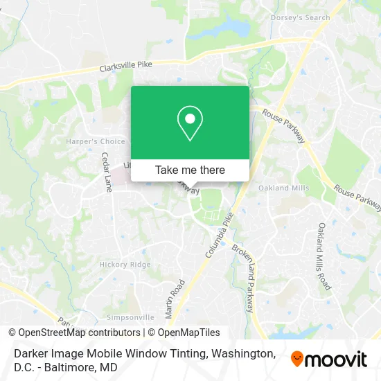 Darker Image Mobile Window Tinting map
