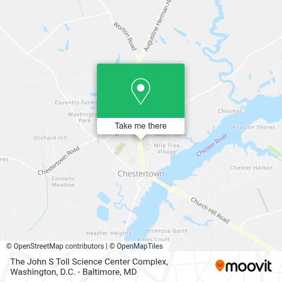 The John S Toll Science Center Complex map