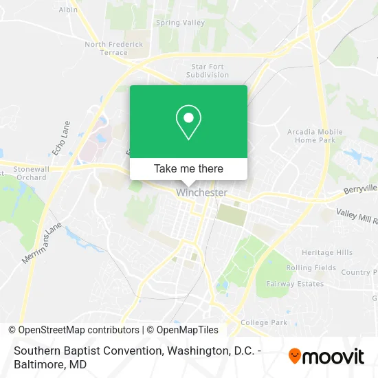 Mapa de Southern Baptist Convention