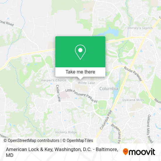 Mapa de American Lock & Key