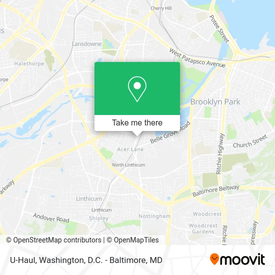 U-Haul map