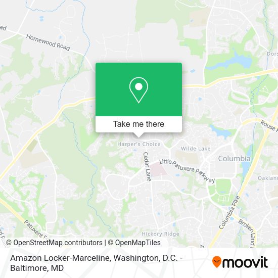 Amazon Locker-Marceline map