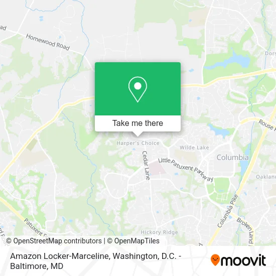 Amazon Locker-Marceline map