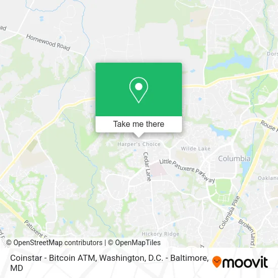 Mapa de Coinstar - Bitcoin ATM