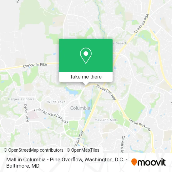 Mall in Columbia - Pine Overflow map
