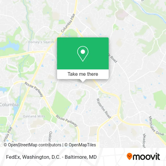 FedEx map