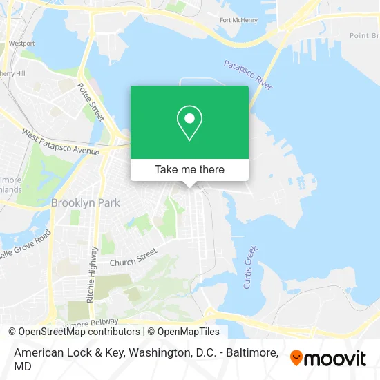 Mapa de American Lock & Key