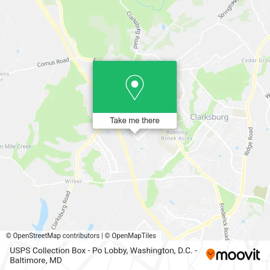 Mapa de USPS Collection Box - Po Lobby