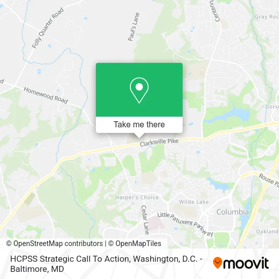 HCPSS Strategic Call To Action map