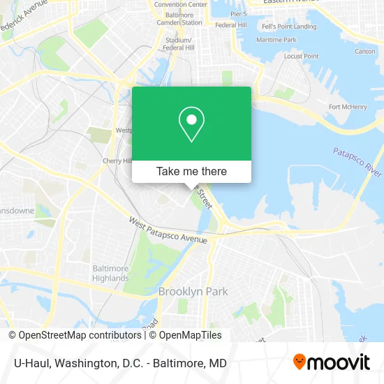 U-Haul map