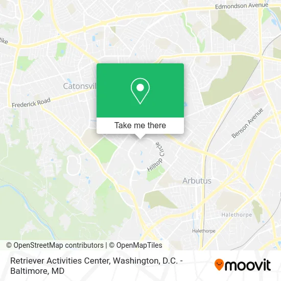 Retriever Activities Center map