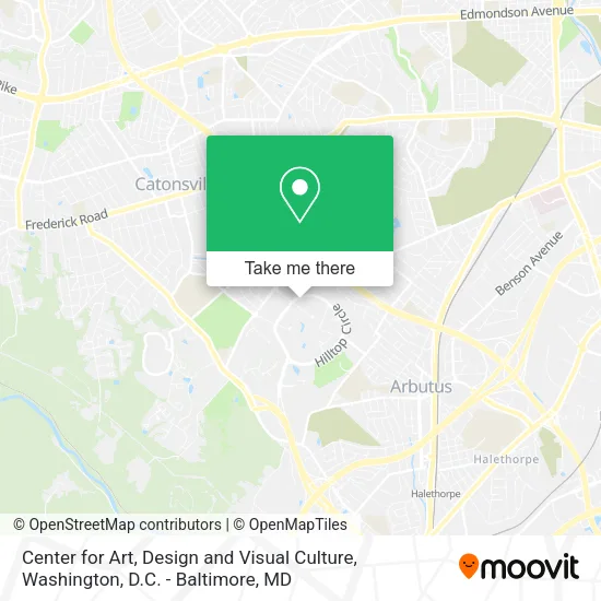 Center for Art, Design and Visual Culture map