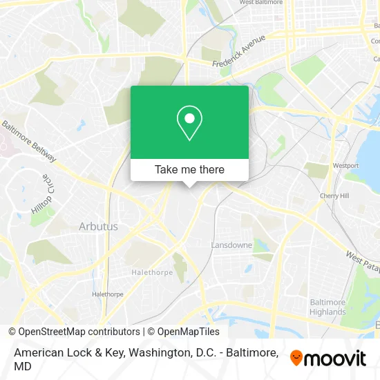 American Lock & Key map