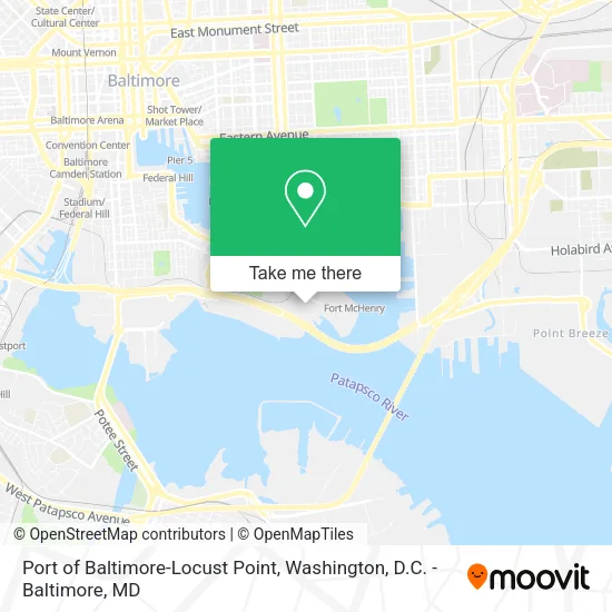 Port of Baltimore-Locust Point map