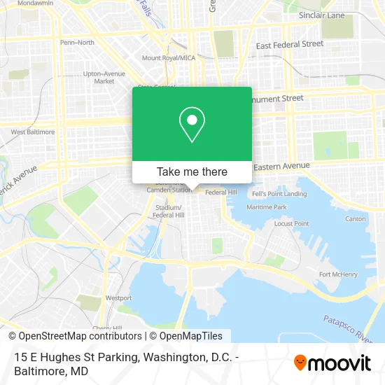 15 E Hughes St Parking map