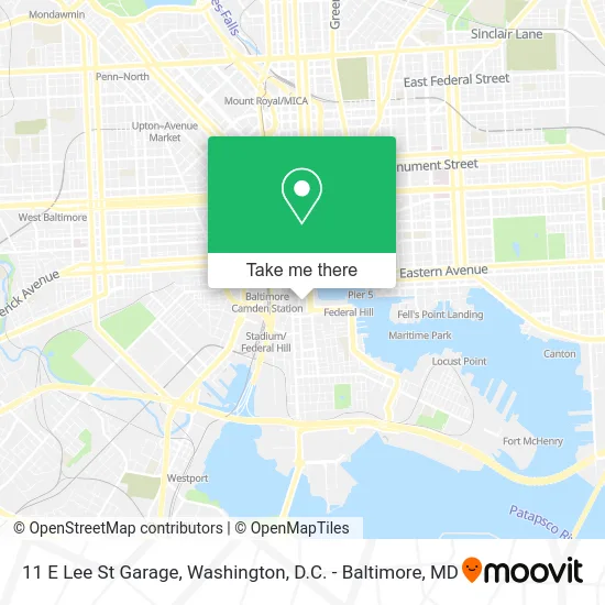 11 E Lee St Garage map