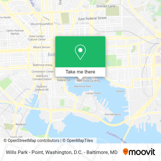 Wills Park - Point map