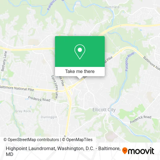 Highpoint Laundromat map
