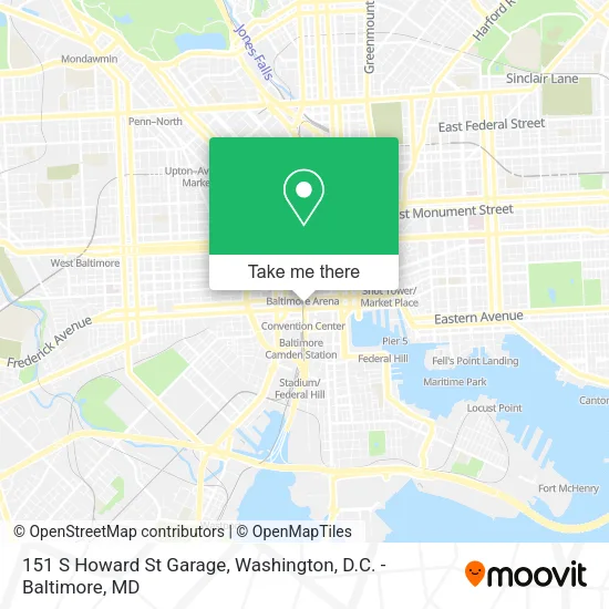 151 S Howard St Garage map