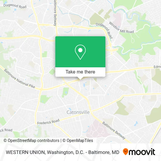 WESTERN UNION map