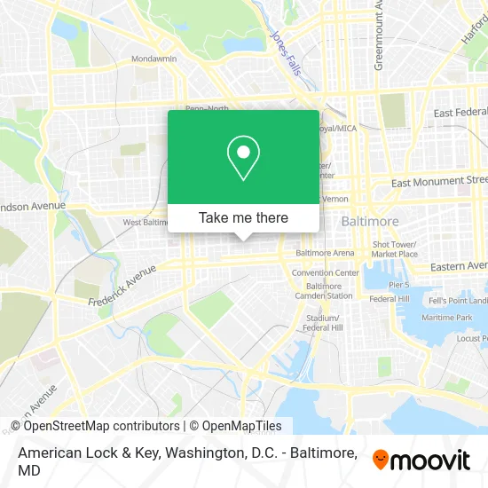 American Lock & Key map