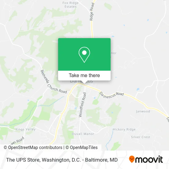 The UPS Store map