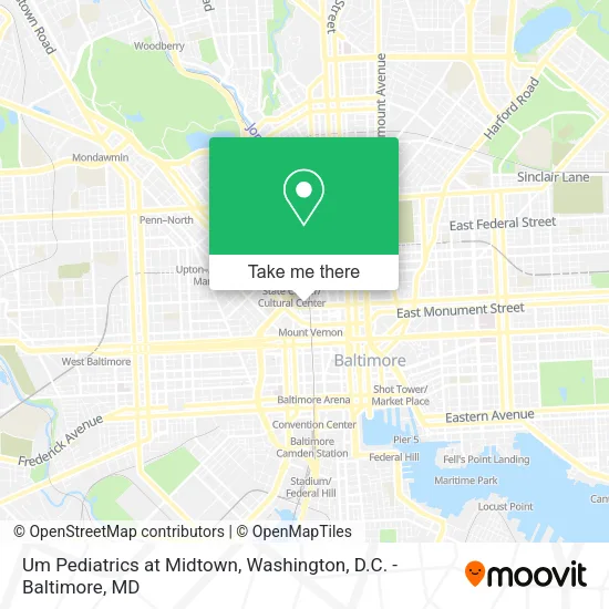 Mapa de Um Pediatrics at Midtown