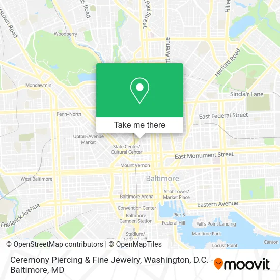 Mapa de Ceremony Piercing & Fine Jewelry