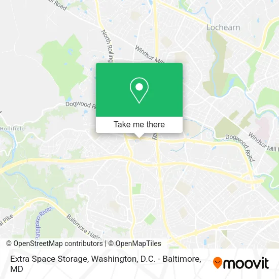 Extra Space Storage map