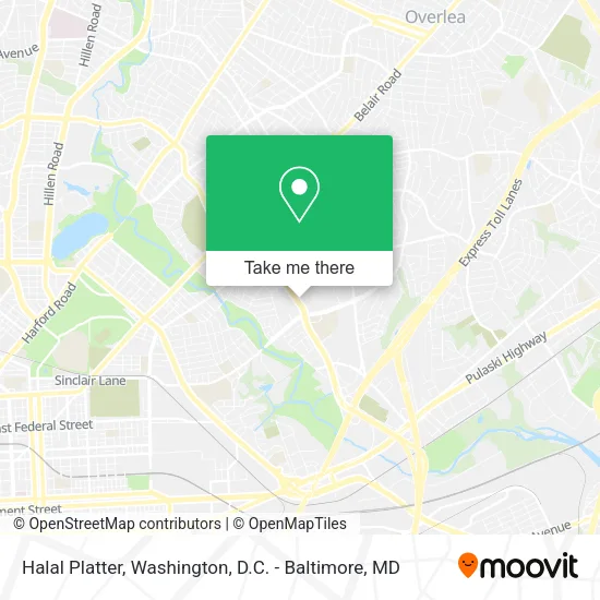 Halal Platter map