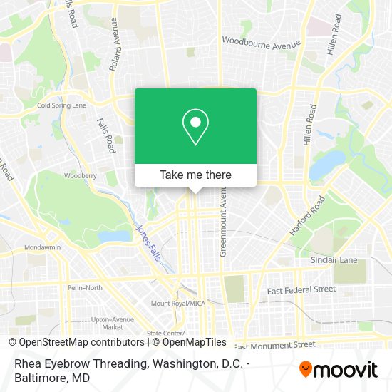 Rhea Eyebrow Threading map