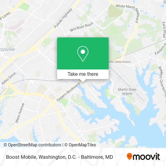 Mapa de Boost Mobile