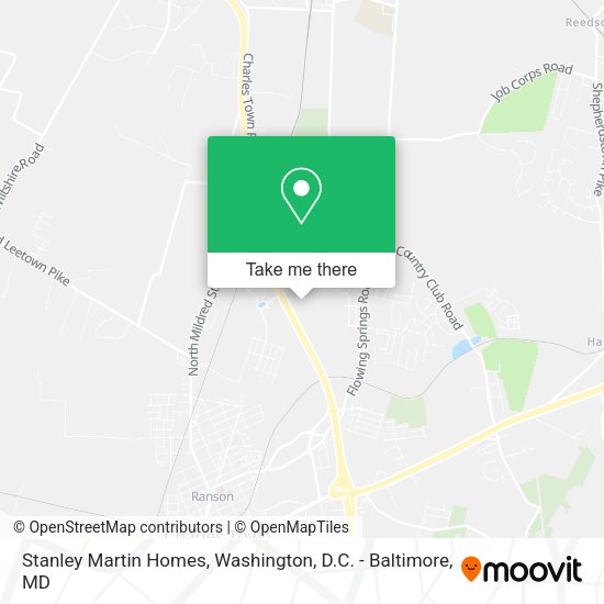 Stanley Martin Homes map