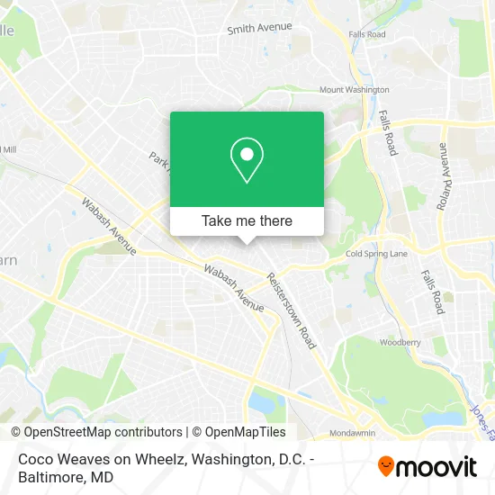 Coco Weaves on Wheelz map