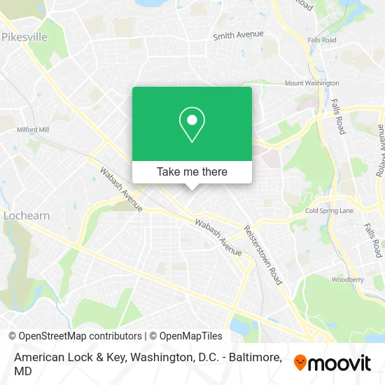 American Lock & Key map