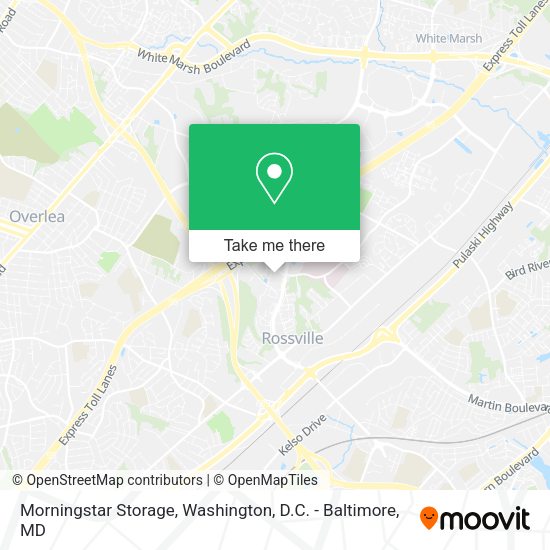 Morningstar Storage map