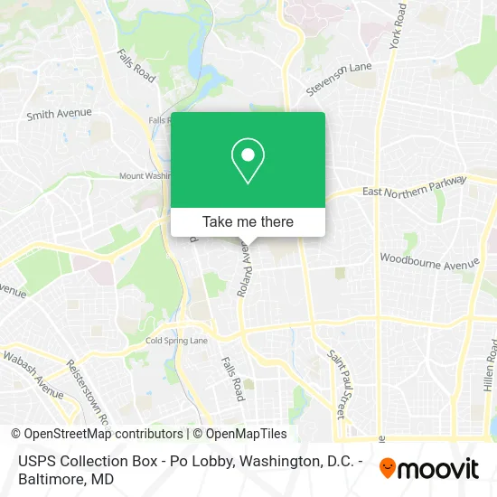 USPS Collection Box - Po Lobby map