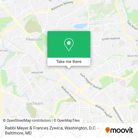 Rabbi Meyer & Frances Zywica map