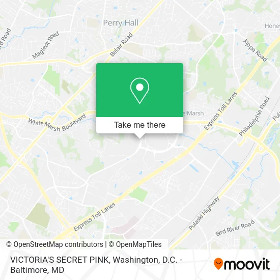 VICTORIA'S SECRET PINK map